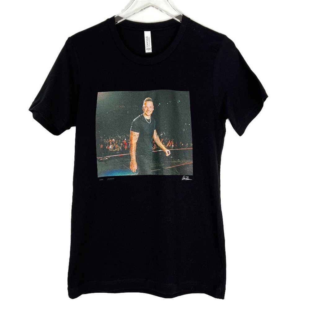 NWOT Bella Canvas Tee Womens S Black Kane Brown Band T-Shirt Country Western